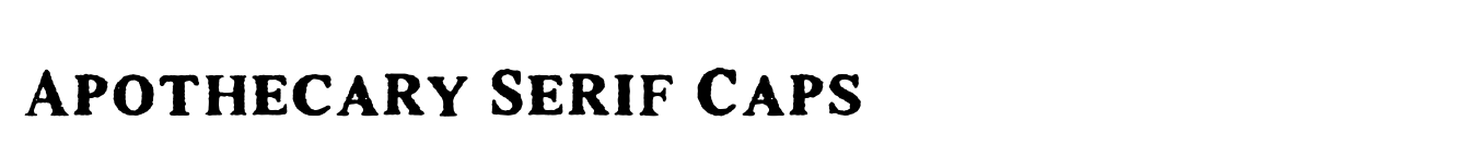 Apothecary Serif Caps image